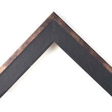 Black Leather with Bronze Edge Custom Frame